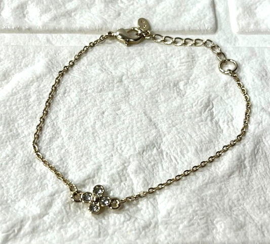 ANTEPRIMA Floral flower motif bracelet silver tone