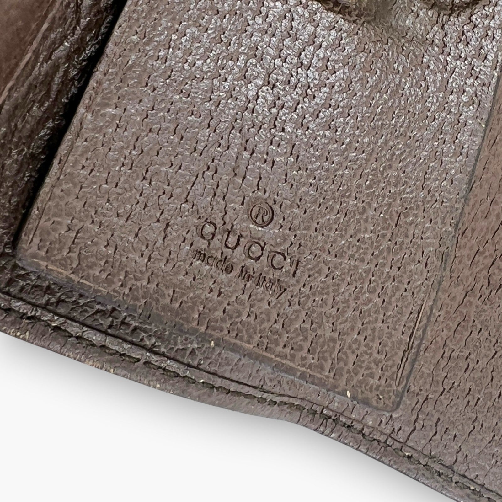 Gucci Ophidia GG Supreme Web Stripe 6-Key Case with Dust Bag
