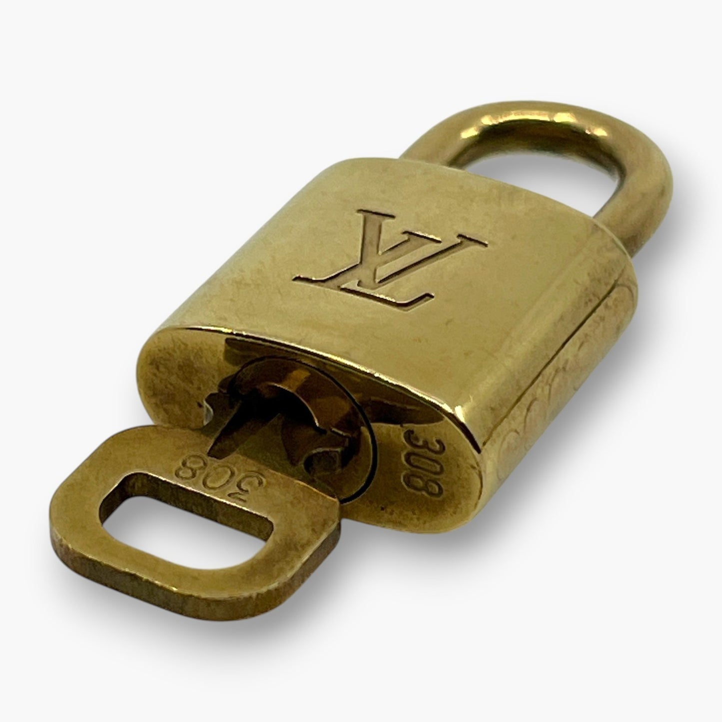 Louis Vuitton Padlock Set of 10 Gold-Tone Brass Locks & Keys pj260602
