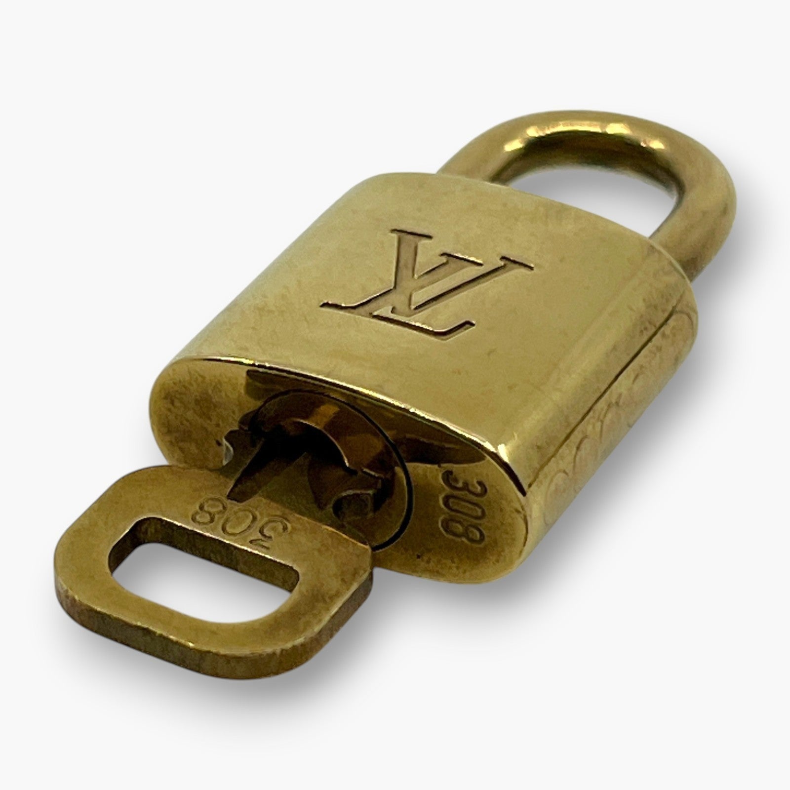 Louis Vuitton Padlock Set of 10 Gold-Tone Brass Locks & Keys pj260602