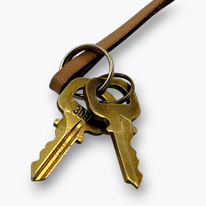 Louis Vuitton Cadena Gold-Tone Brass Padlock Key Set with Leather Clochette