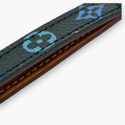 Louis Vuitton Monogram Multicolor Phone Strap Coated Canvas Leather Black M92598