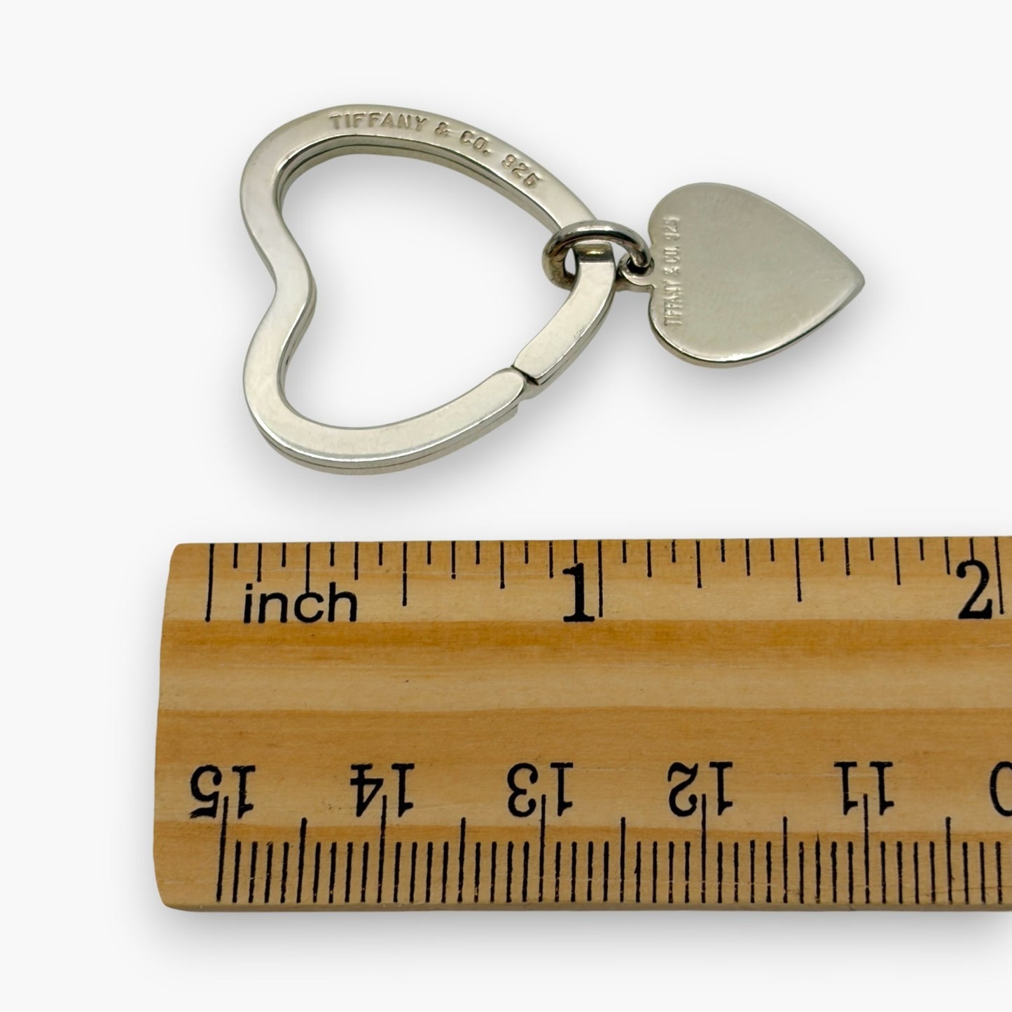 Tiffany & Co. Sterling Silver 925 Heart Key Ring Charm