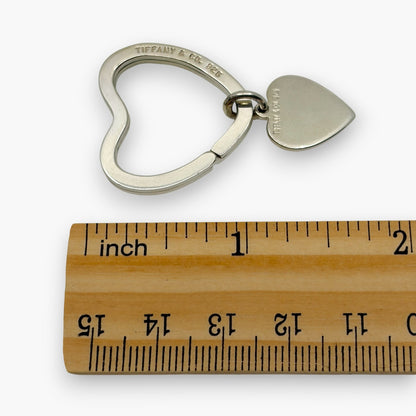 Tiffany & Co. Sterling Silver 925 Heart Key Ring Charm