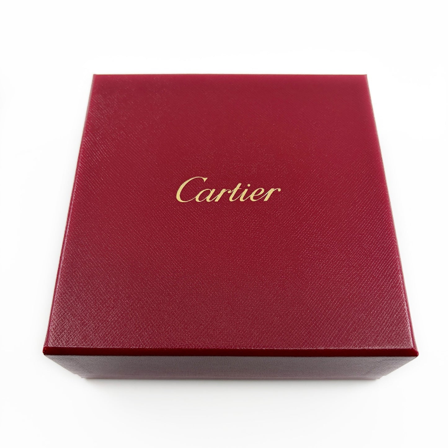Cartier Jewelry Box Empty Case 2 Piece Set with Outer Boxes Red