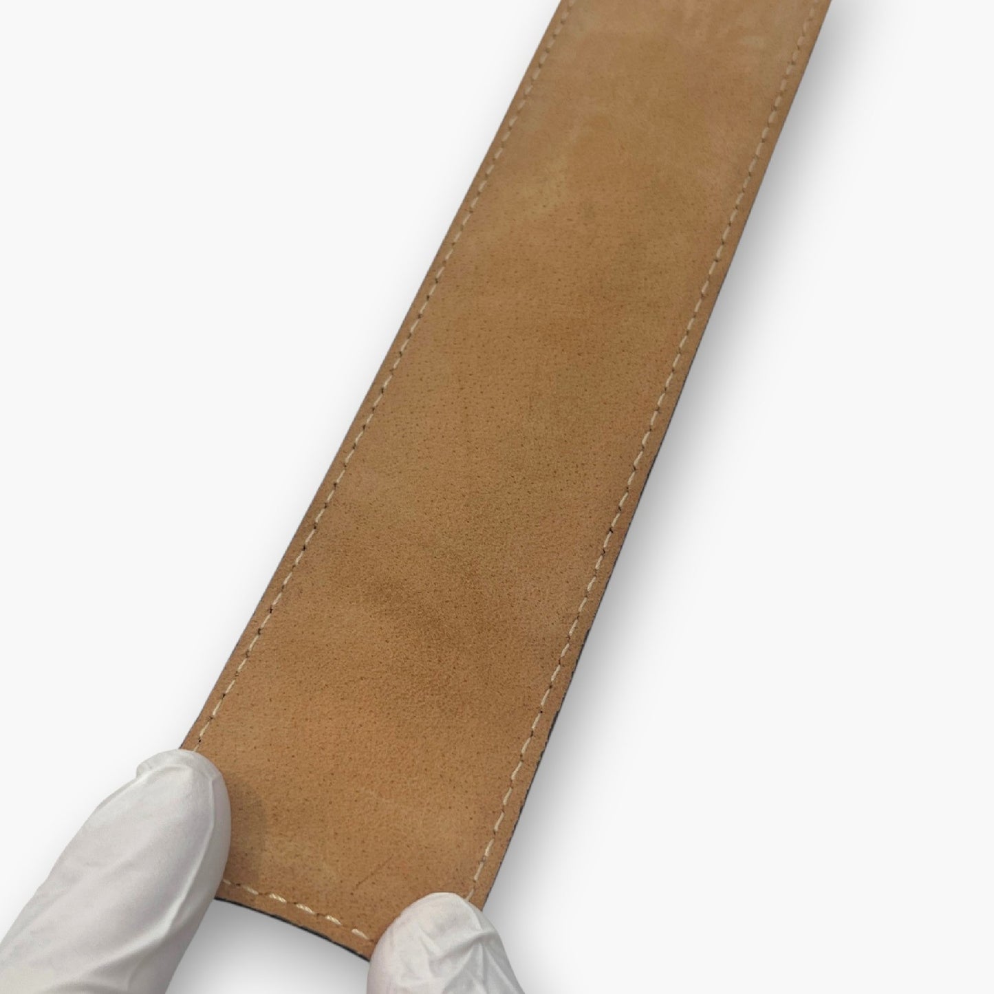 Loewe Anagram Slap Bracelet Black Yellow Leather Bicolor with Dust Bag