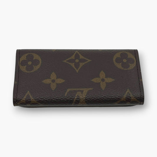 Louis Vuitton Monogram Multicles 4 Key Holder Brown Canvas Leather M69517