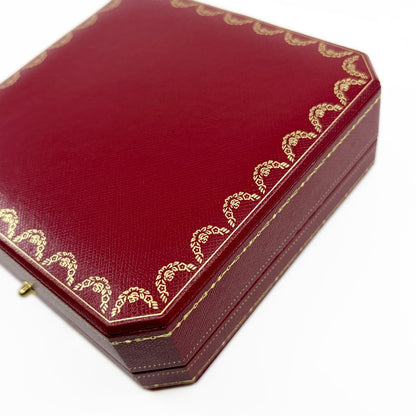 Cartier Jewelry Box Empty Case 2 Piece Set with Outer Boxes Red