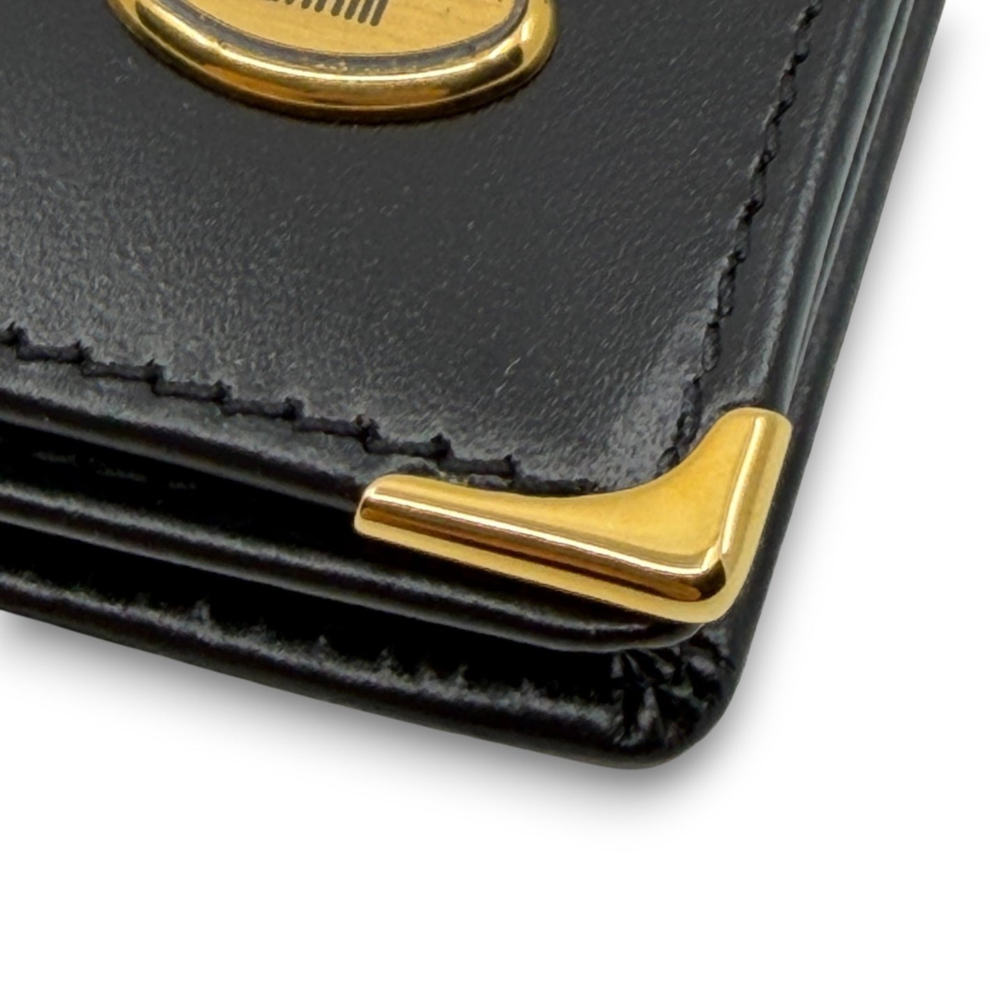 Dunhill Black Leather Long Wallet w/ Brand Card Dust Bag Box