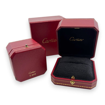 Cartier Jewelry Box Empty Case 2 Piece Set 1 Outer Box Included Red