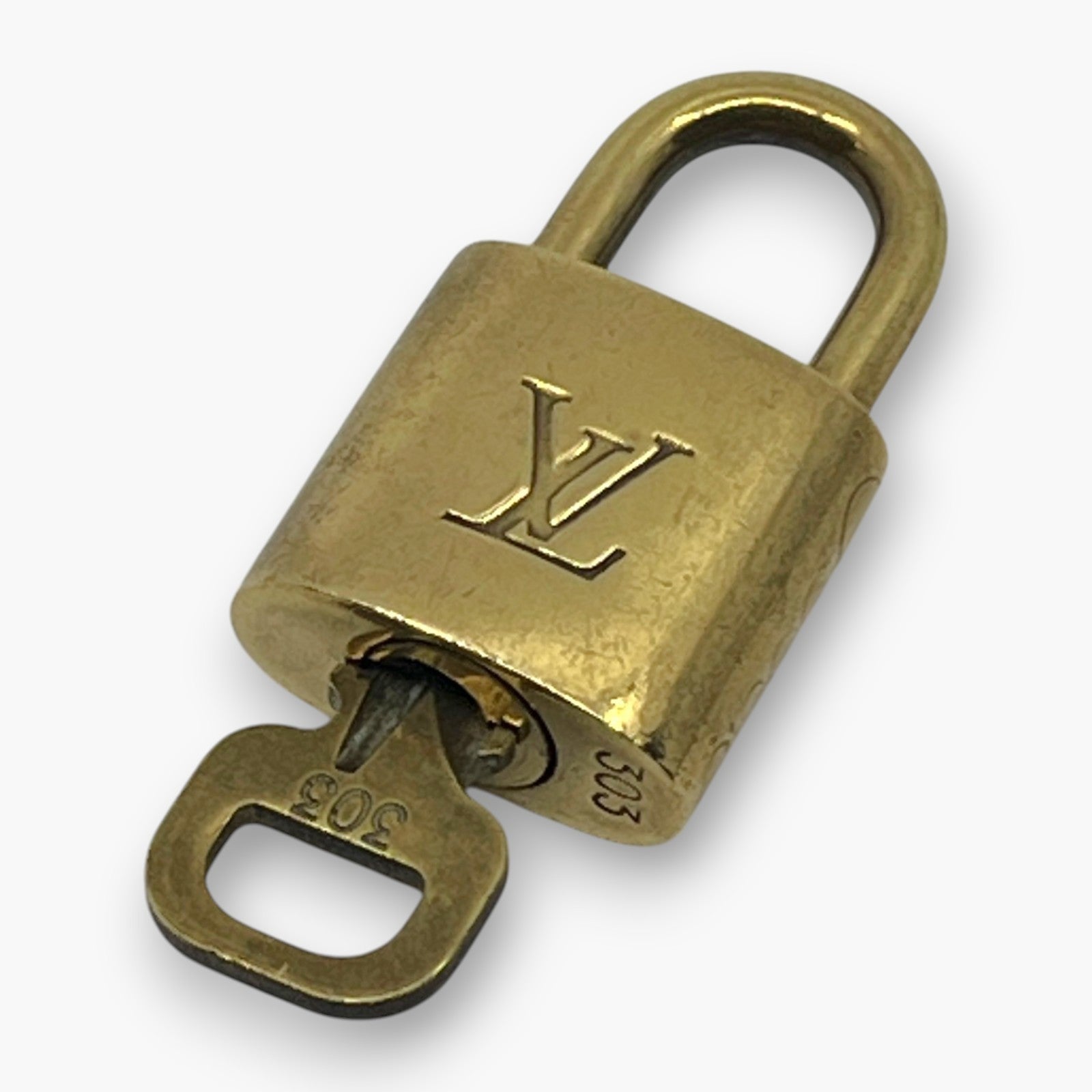 Louis Vuitton Padlock Set of 10 Gold-Tone Brass Locks & Keys pj260604