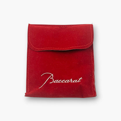 Baccarat Crystal Tassel Key Ring Bag Charm with Box Pouch