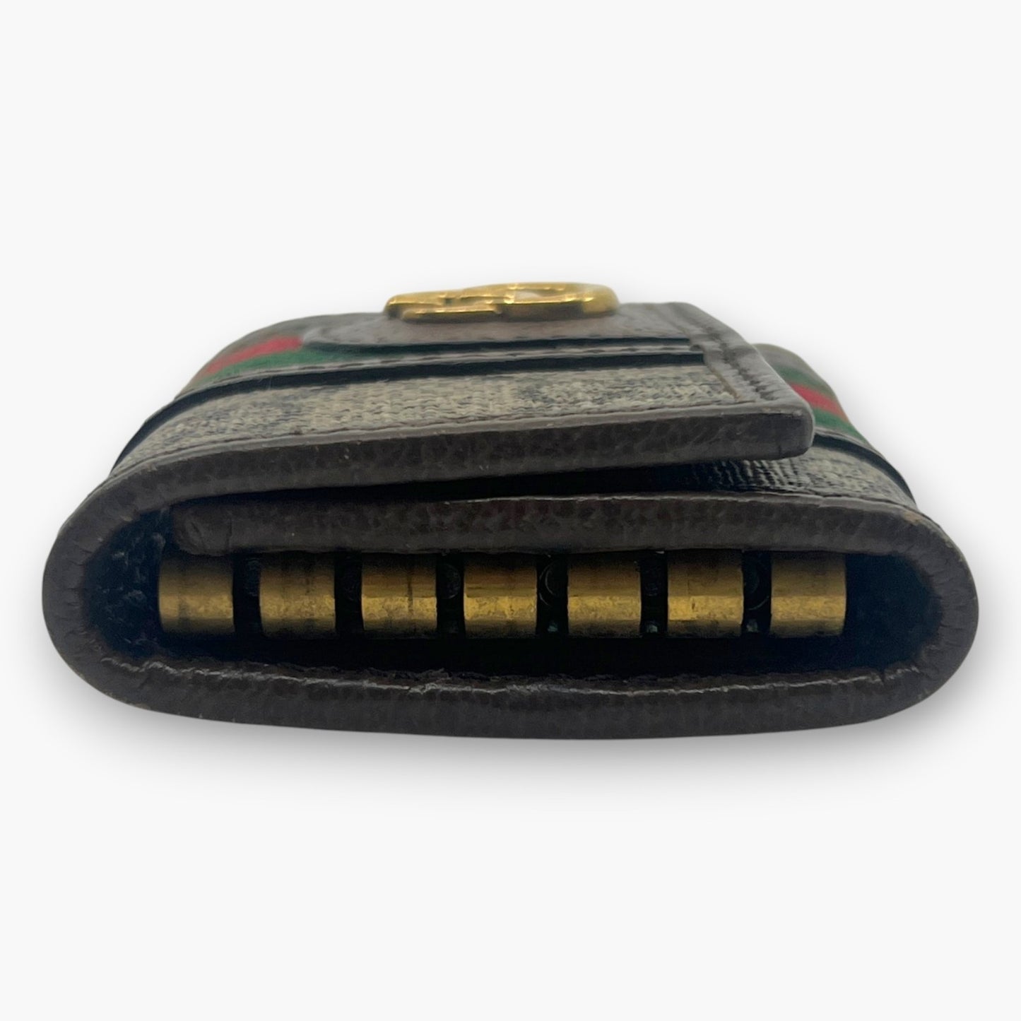 Gucci Ophidia GG Supreme Web Stripe 6-Key Case with Dust Bag