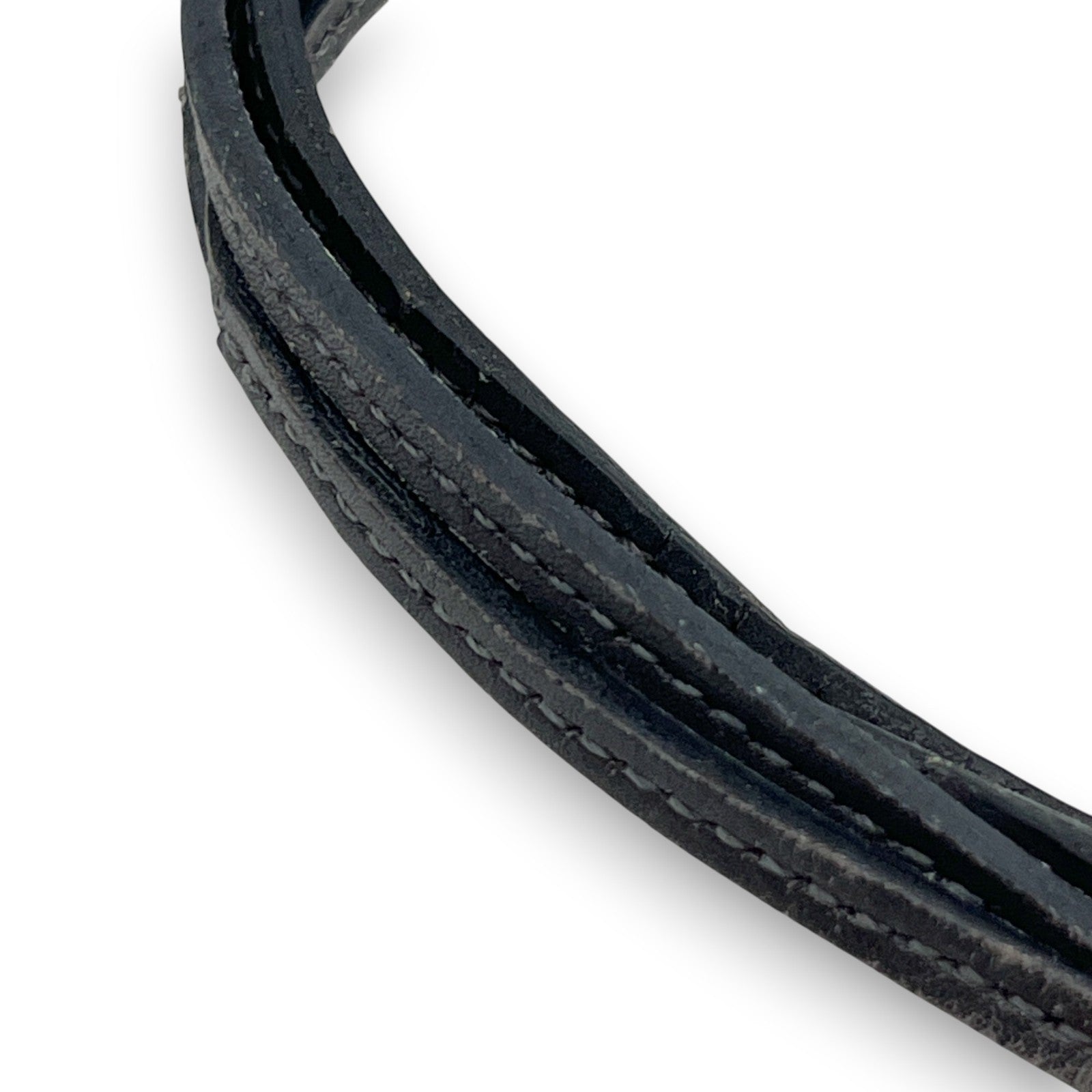 Hermes Cadena Annee Des Fleuves Hippopotamus Padlock Gold 2005 w/ Leather Strap