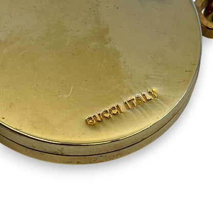 Gucci Gold-Tone Key Holder with Interlocking G & Web Stripe Design w/ Box