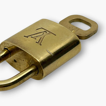 Louis Vuitton Padlock Set of 10 Gold-Tone Brass Locks & Keys pj260603