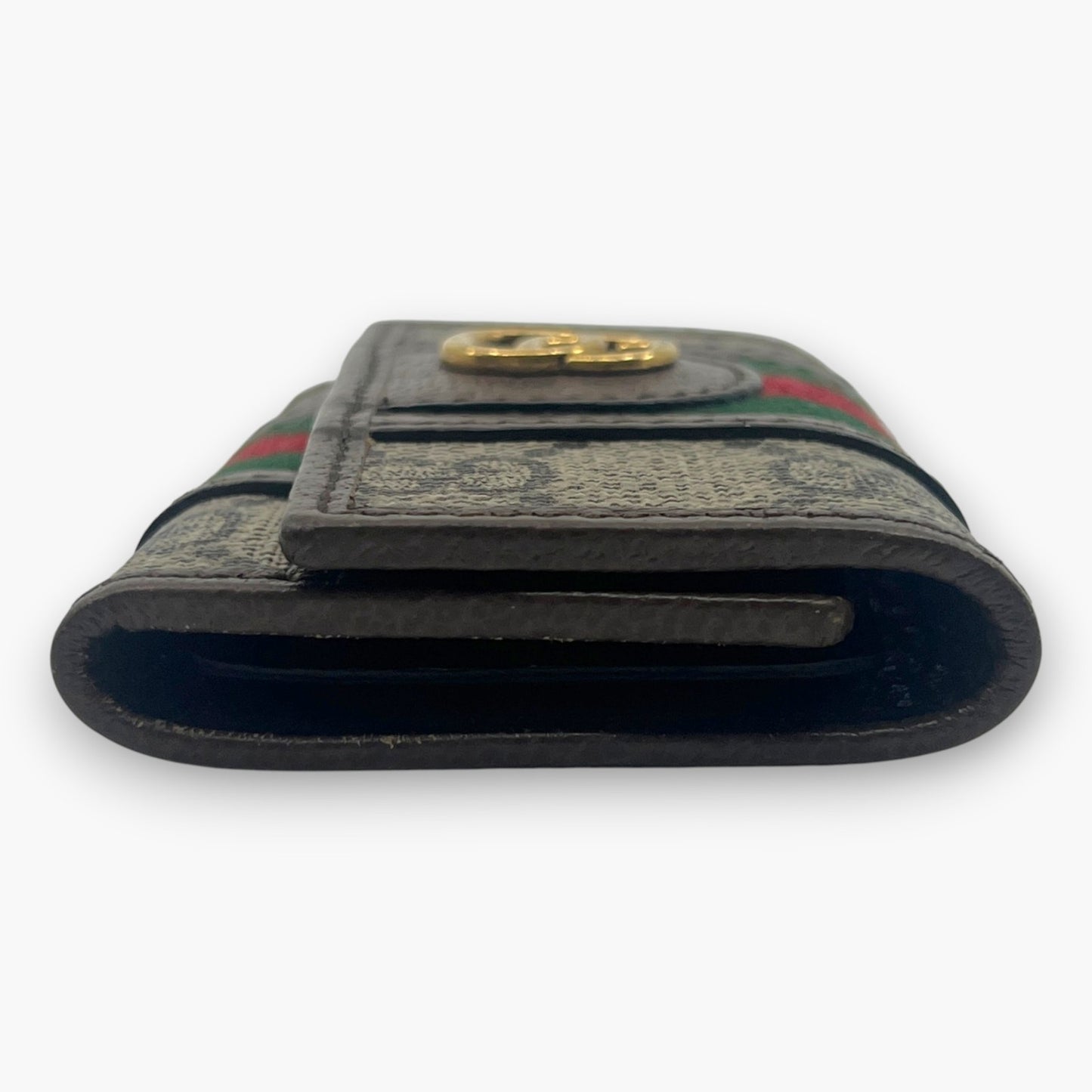 Gucci Ophidia GG Supreme Web Stripe 6-Key Case with Dust Bag