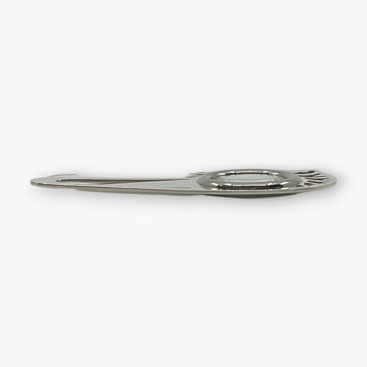 Hermes Cheval Horse Magnifying Glass Loupe Bookmark Silver-Tone with Case Box