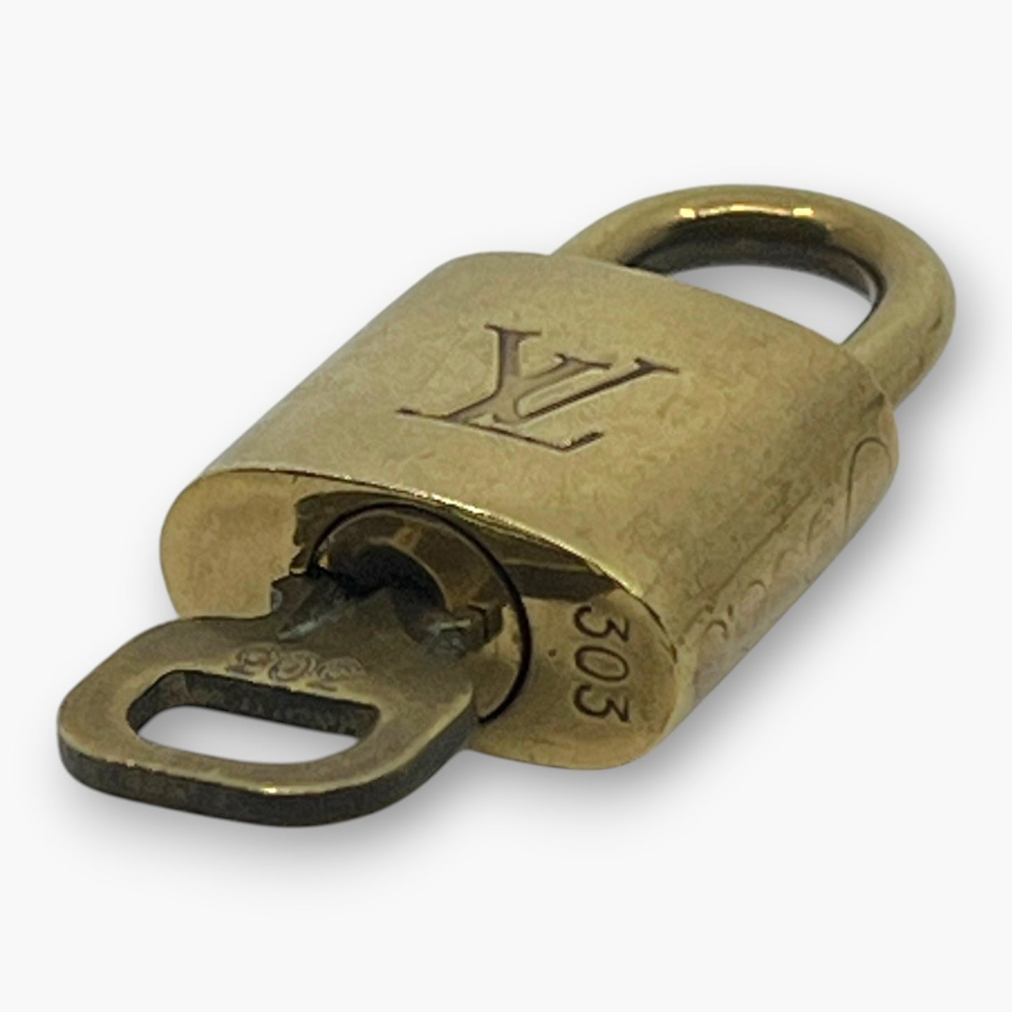 Louis Vuitton Padlock Set of 10 Gold-Tone Brass Locks & Keys pj260604