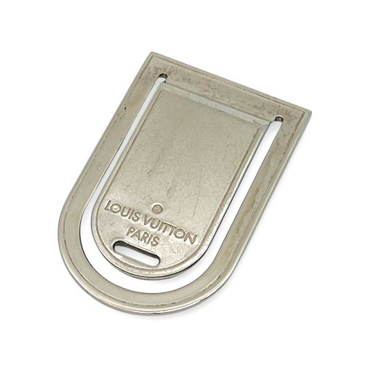 Louis Vuitton Pince A Billets Money Clip Silver Metal Plate