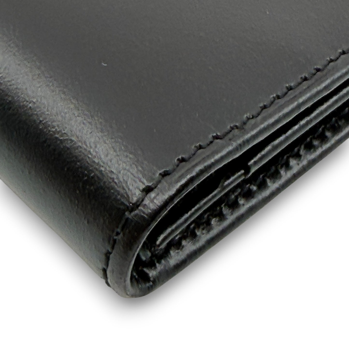 Dunhill Black Leather Long Wallet w/ Brand Card Dust Bag Box