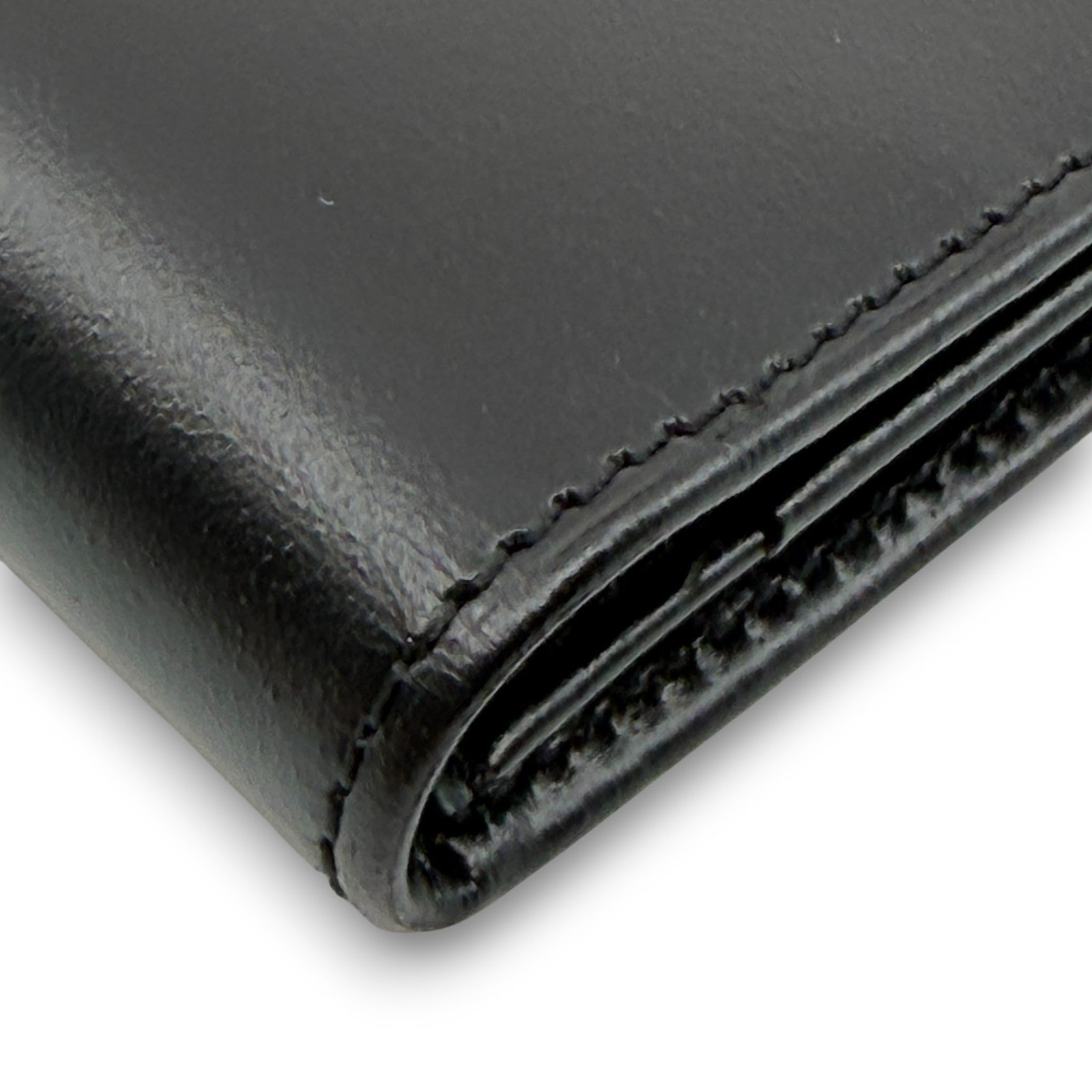 Dunhill Black Leather Long Wallet w/ Brand Card Dust Bag Box