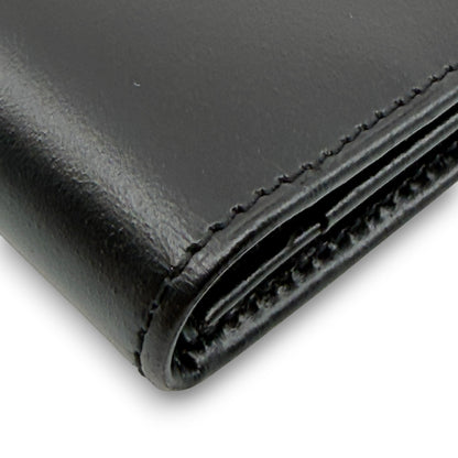 Dunhill Black Leather Long Wallet w/ Brand Card Dust Bag Box