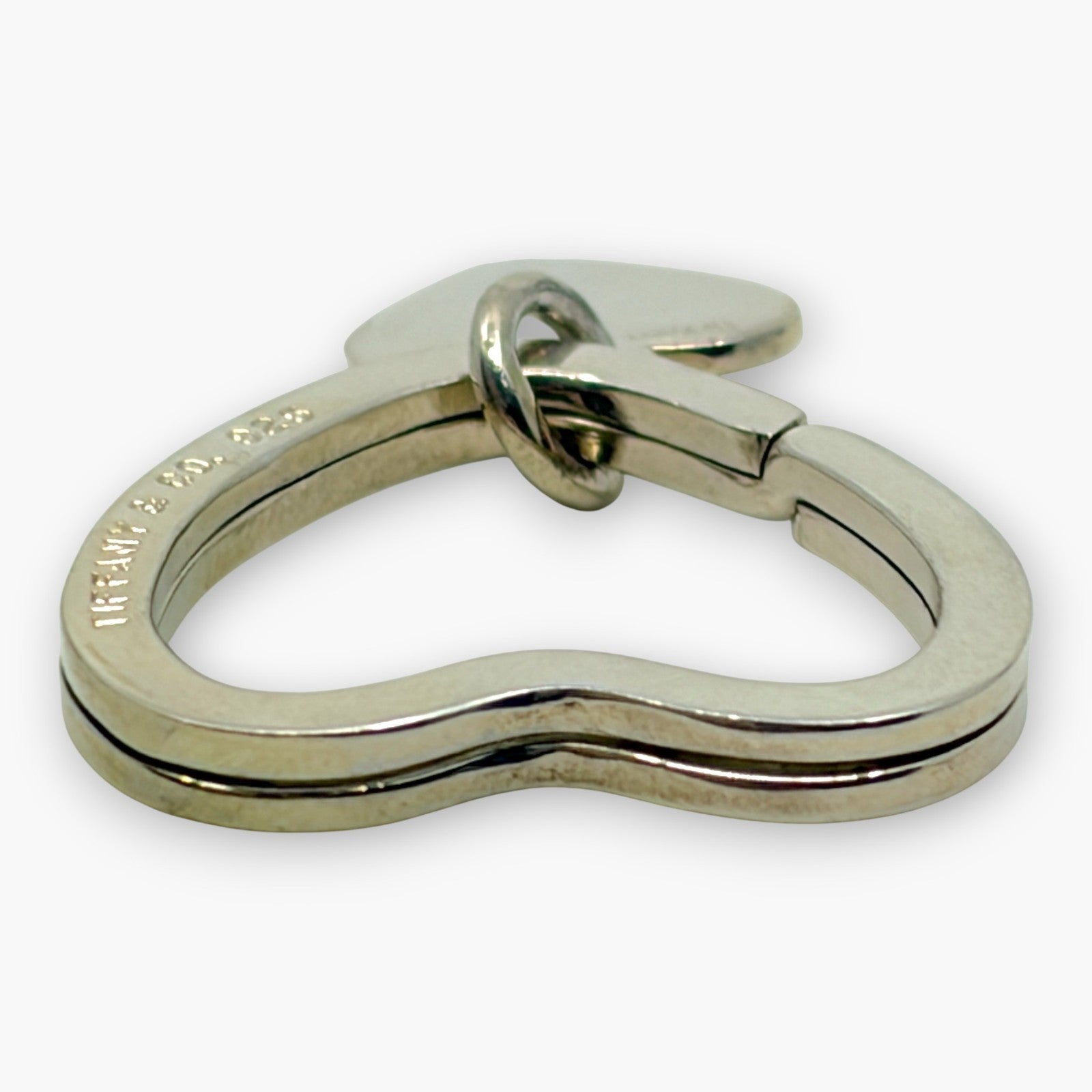 Tiffany & Co. Sterling Silver 925 Heart Key Ring Charm