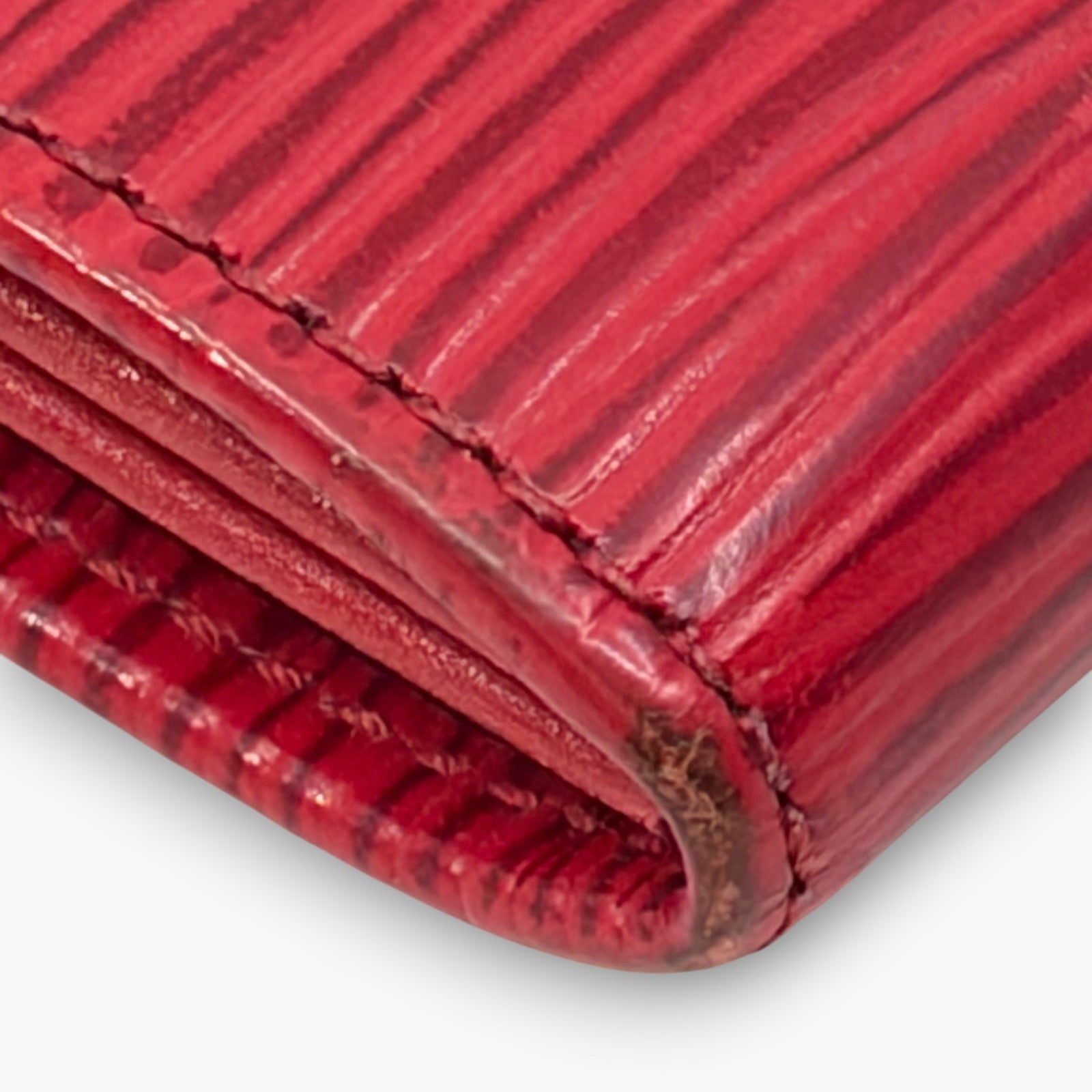 Louis Vuitton Epi Pochette Porte-Monnaie Credit Long Wallet Red M63577