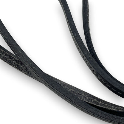 Hermes Cadena Annee Des Fleuves Hippopotamus Padlock Gold 2005 w/ Leather Strap