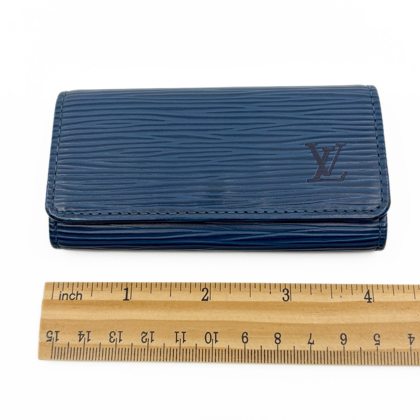 Louis Vuitton Epi Multicles 4 Key Case in Blue Leather M63825