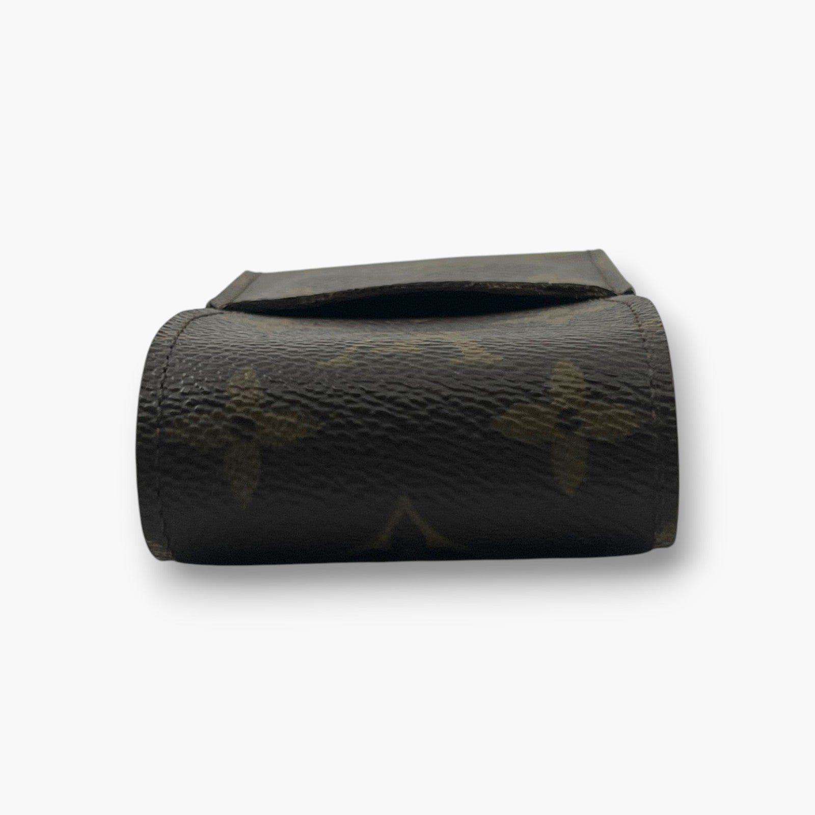 Louis Vuitton Monogram Etui Cigarette Tobacco Case M63024 Brown Canvas Leather