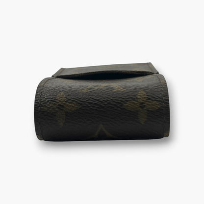 Louis Vuitton Monogram Etui Cigarette Tobacco Case M63024 Brown Canvas Leather