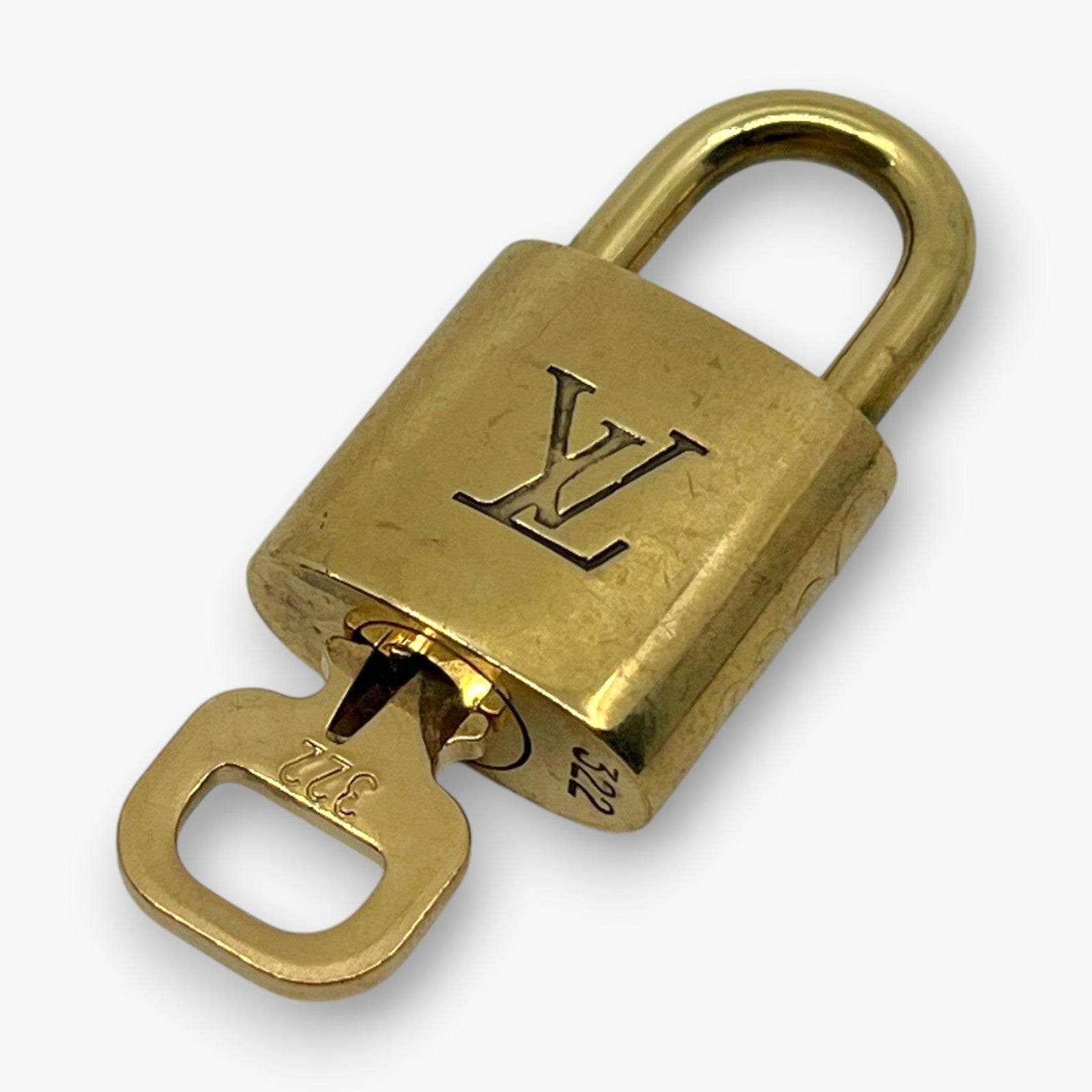 Louis Vuitton Padlock Set of 10 Gold-Tone Brass Locks & Keys pj260605
