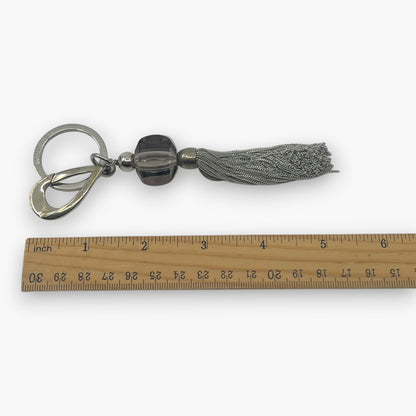 Baccarat Crystal Tassel Key Ring Bag Charm with Box Pouch