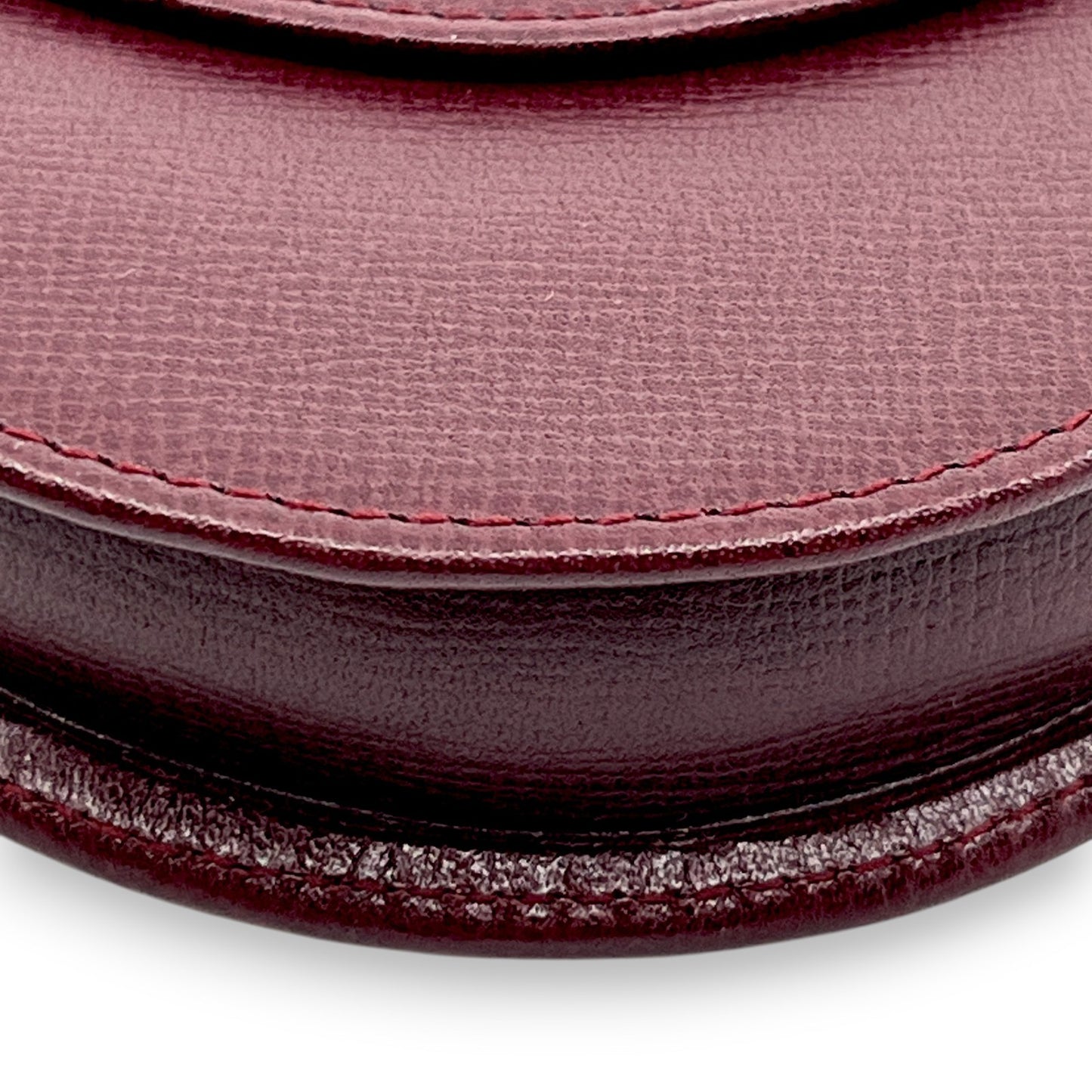 Must de Cartier Burgundy Leather Coin Purse w/ Box Cloth Certificat