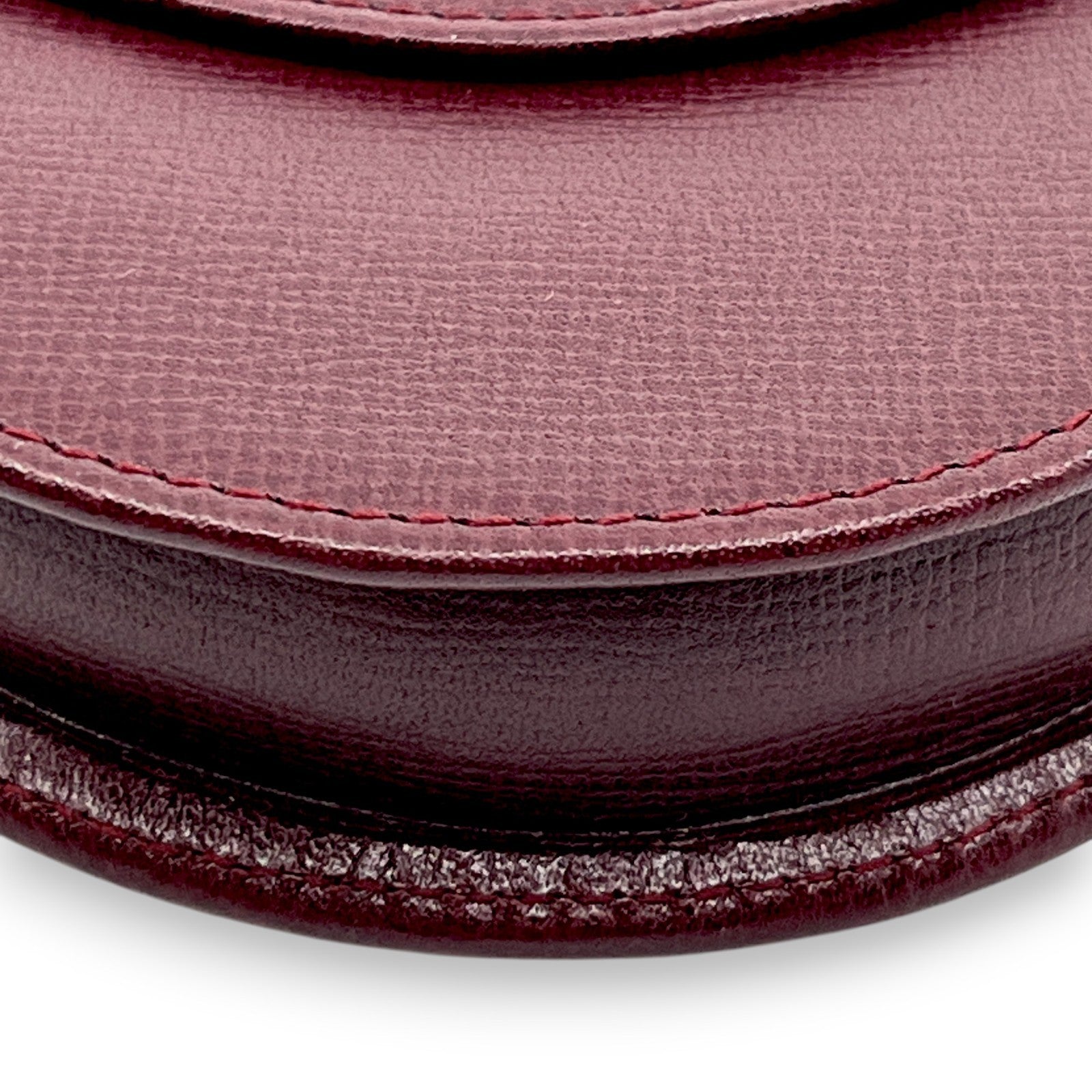 Must de Cartier Burgundy Leather Coin Purse w/ Box Cloth Certificat