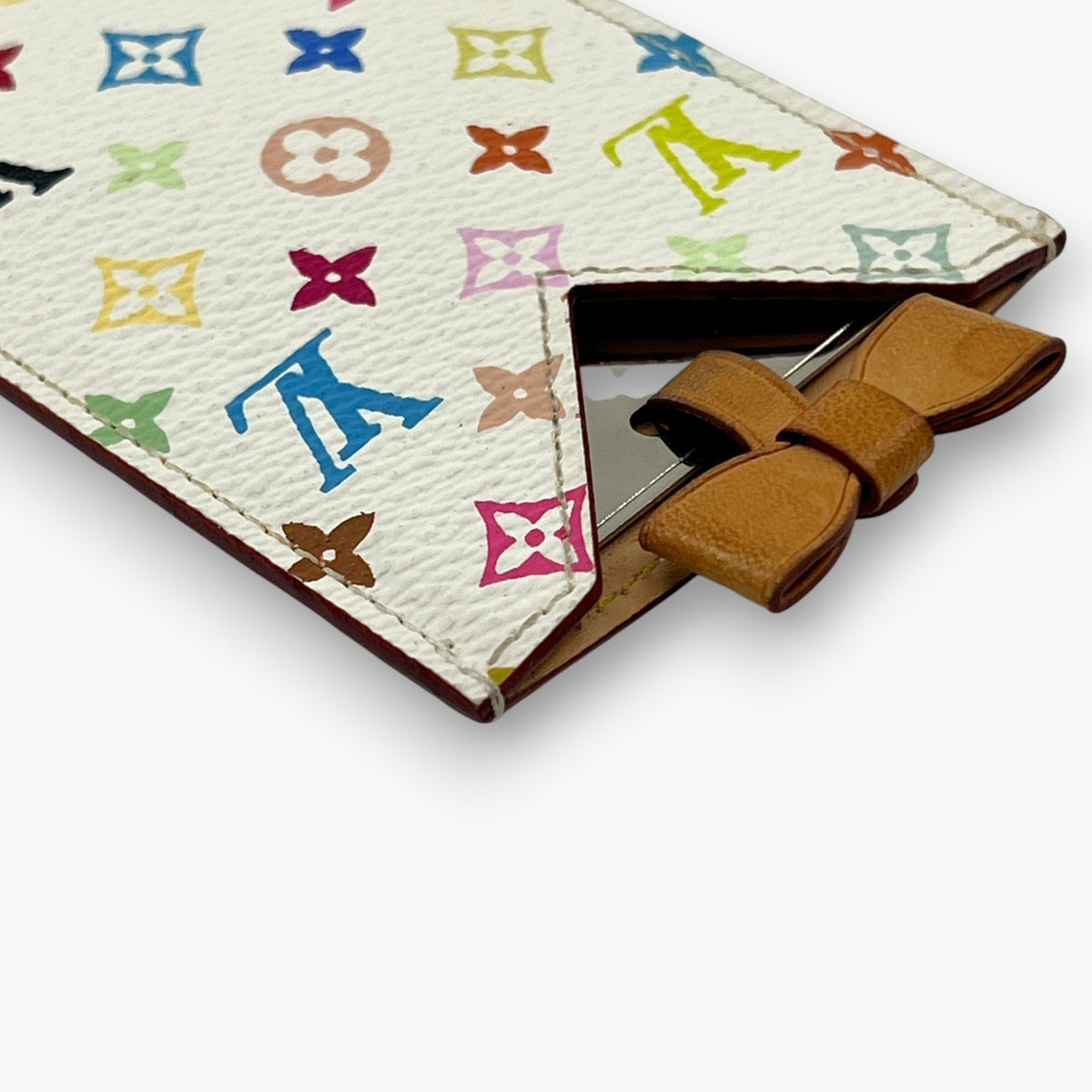 Louis Vuitton Monogram Multicolor Etui Miroir Compact Mirror Case White M92651