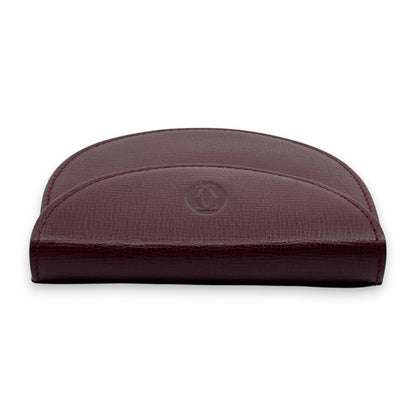 Must de Cartier Burgundy Leather Coin Purse w/ Box Cloth Certificate